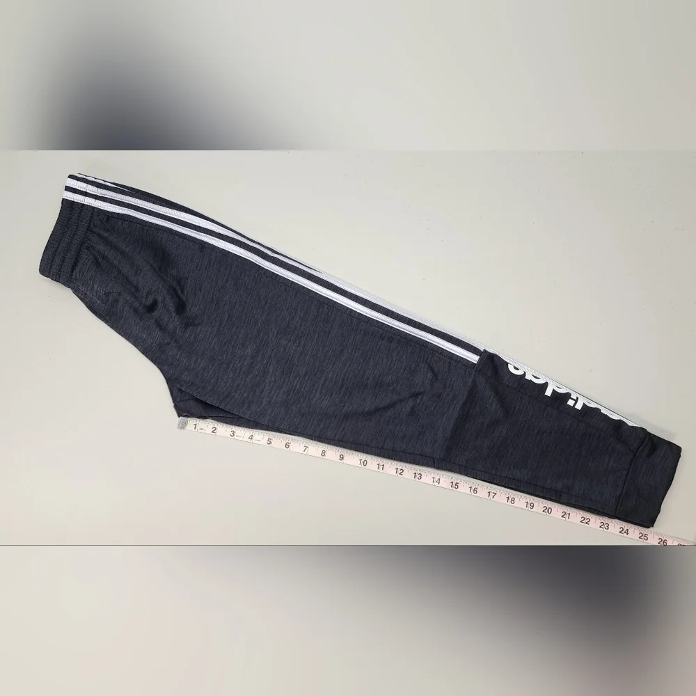 🚨LAST CALL🚨 Adidas Black Athletic Jogger Pants Girl's Extra Large 16 - Picture 2 of 9